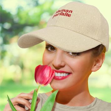 Casquette à paillettes "Maman Parfaite" - Collection Maman d'Amour