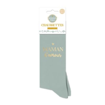 Chaussettes Maman d'amour taille unique adulte 36-42