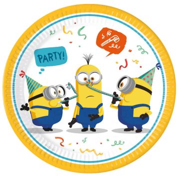 8 assiettes en carton Les Minions 2™ | jourdefete.com