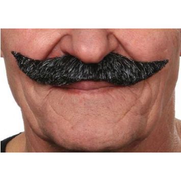 Moustache "Parisien" - Poivre et Sel