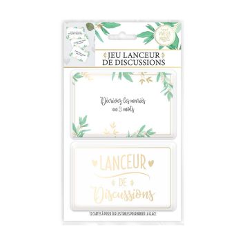 Jeu lanceur de discussions de mariage | jourdefete.com