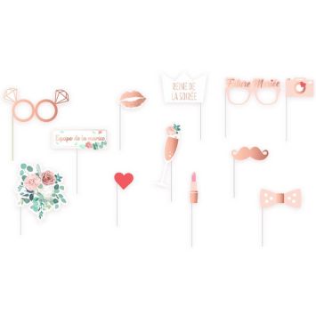 Photobooth de 12 accessoires EVJF | jourdefete.com