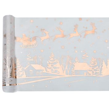 chemin de table cerf enchanté rose gold | jourdefete.com