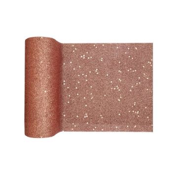chemin de table a paillettes rose gold | jourdefete.com