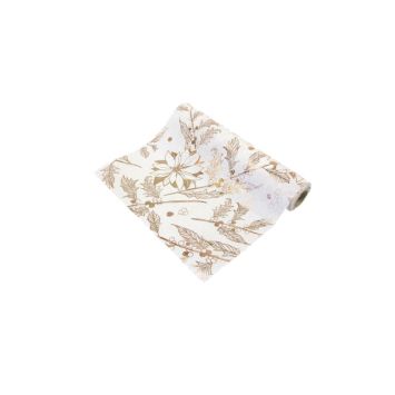 chemin de table houx rose gold métallisé | jourdefete.com
