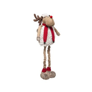 Renne de Noël avec jambes télescopiques - 144 cm
