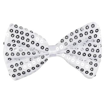 Nœud Papillon à Sequins - Argent