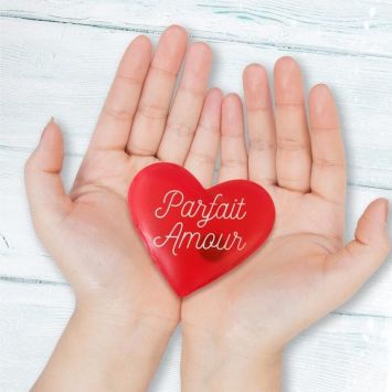 Chaufferette de poche en forme de cœur - Saint-Valentin - Collection Chéri Chérie