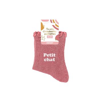 Paire de chaussettes à paillettes pour fille - Taille 25/30 - Modèle au choix