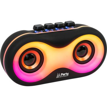 Enceinte Bluetooth lumineuse Party Owl avec effets LED | jourdefete.com