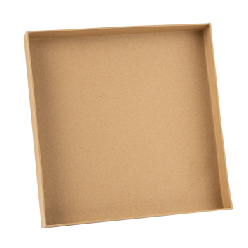 Plateau carré en carton kraft pour buffets et réceptions | jourdefete.com