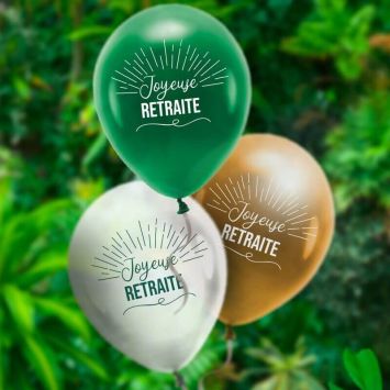 Sachet de 8 ballons - Joyeuse Retraite