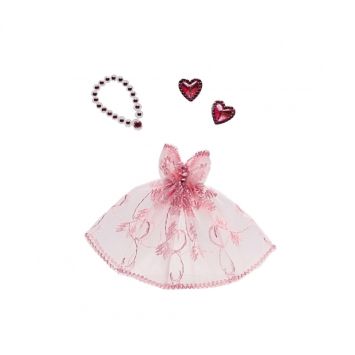 Robe de Princesse et Bijoux Autocollants - Rose