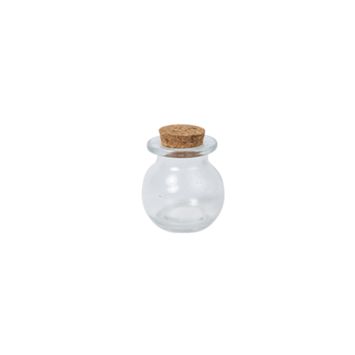 Contenant en verre avec bouchon en liège 50 ml | jourdefete.com