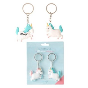 Sachet de 2 Porte-Clefs Licorne | JOURDEFETE.COM