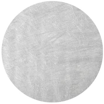 10 Sets de table ronds brillants - Argenté