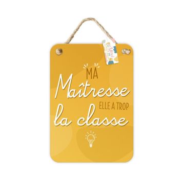 Plaque en métal - Meilleure Maîtresse | jourdefete.com