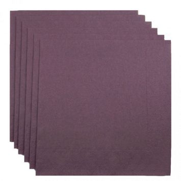 100 Serviettes Ouate de Cellulose - Prune