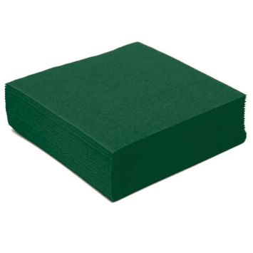 Sachet de 50 serviettes Cocktail - Vert Sapin