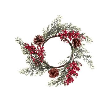 couronne-noel-artificielle-baies-rouges|jourdefete.com
