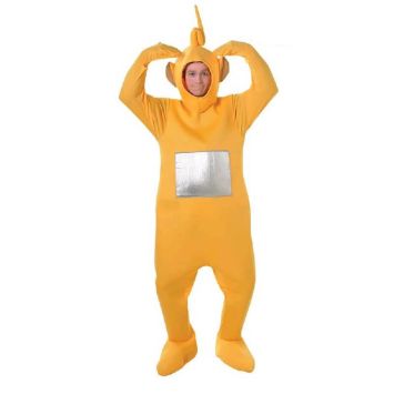 Déguisement Laa-Laa des Télétubbies jaune avec écran argenté | jourdefete.com