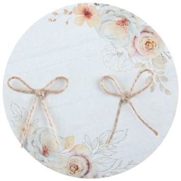 Porte-alliances design floral avec nœuds de corde naturelle | jourdefete.com