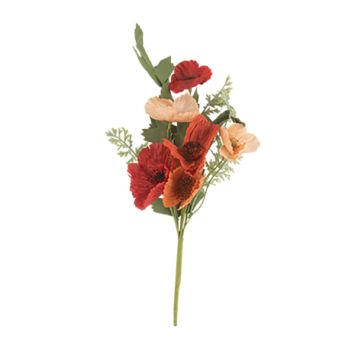 Branche artificielle élégante avec fleurs terracotta et camel | jourdefete.com