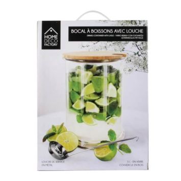 Bocal à boissons avec louche - 5 L