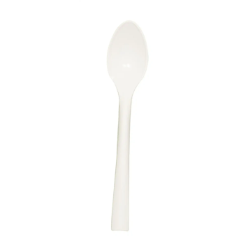 50 cuillères à café "Picnik" blanches incassables en polypropylène - 14 cm