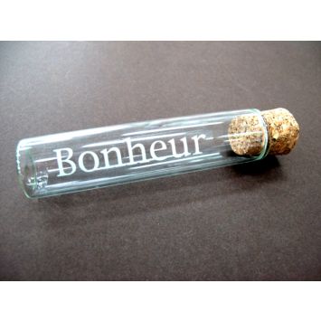 Eprouvette à Dragées "Bonheur"
