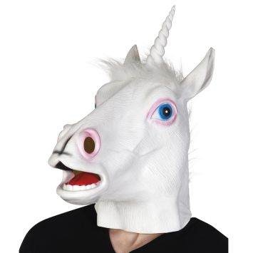 Masque Intégral en Latex Licorne