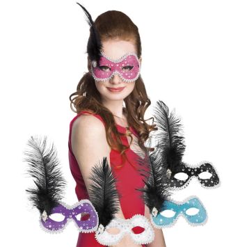 Loup Venitien Lustrini - Coloris au choix