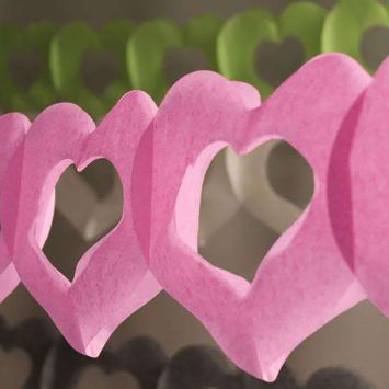Guirlande Cœur Rose