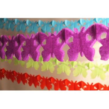 Guirlande Papillon - Fuchsia