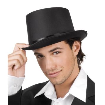 Chapeau Satin Gala Noir