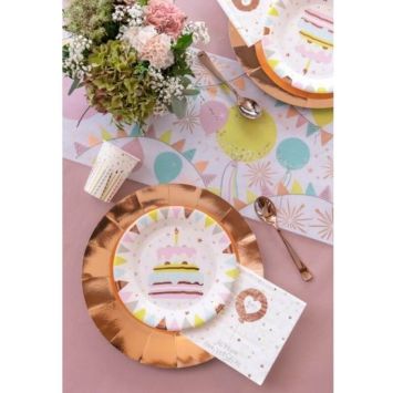 10 Assiettes en carton - 1 an