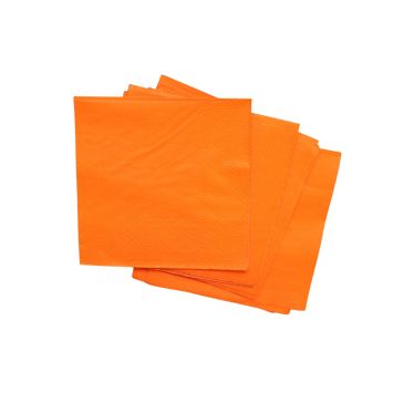 25 serviettes cocktail en papier - 21 x 21 cm - Couleur au choix