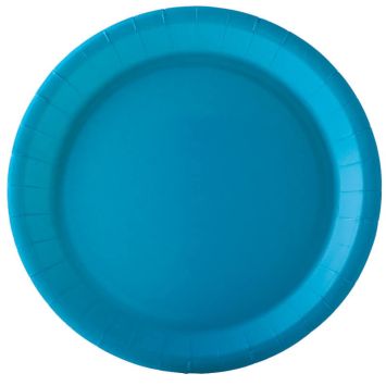 10 Assiettes en Carton Recyclable - 18 cm - Couleur au Choix