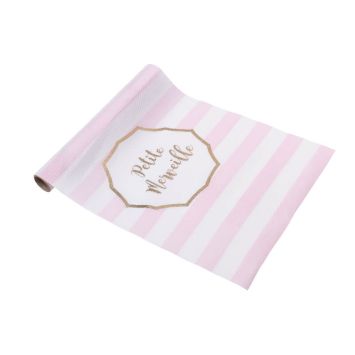 Chemin de table en tissu - 5 m - Collection Petite Merveille & Petit Trésor - Modèle au choix