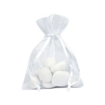 Des pochons de couleur blanche parfaits afin d'offrir des dragées à vos invités lors de votre événement | jourdefete.com