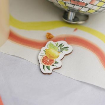 100 confettis en papier à parsemer - Collection Fizz Agrume