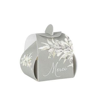 Des contenants avec écrit "Merci" pour votre événement avec la collection Greenery | jourdefete.com