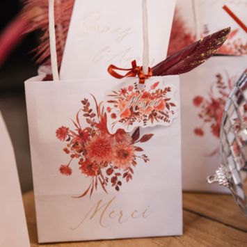 6 sacs "Merci" FSC® - 10 x 11 x 7 cm - Collection Time to Disco