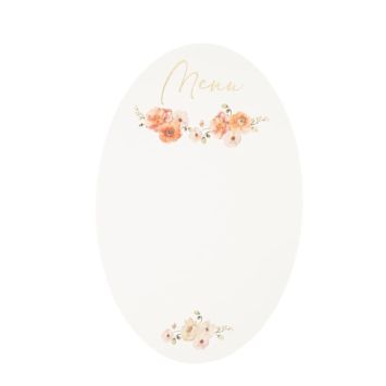 De splendides menus à disposer sur les tables avec la collection Peachy | jourdefete.com