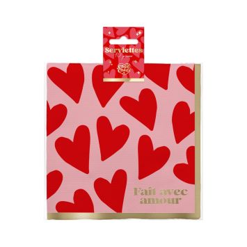 Des serviettes d'amour pour la Saint-Valentin | jourdefete.com
