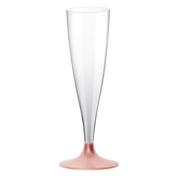 flûtes à pieds roses dorés | jourdefete.com
