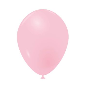 100 ballons opaques 25 cm rose pastel | jourdefete.com