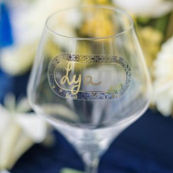 10 stickers marque-verres - 6 x 3 cm - Collection Dolce Vita