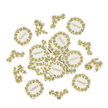 Confettis Botanica Verde pistache crème & or | jourdefete.co