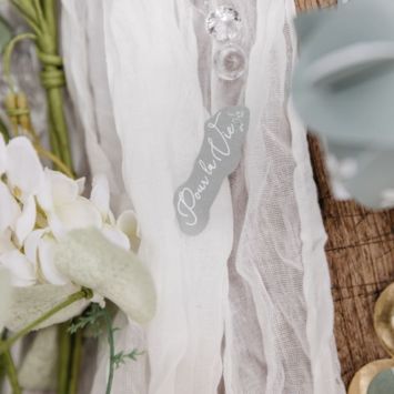 100 confettis en papier à parsemer FSC® - Collection Greenery